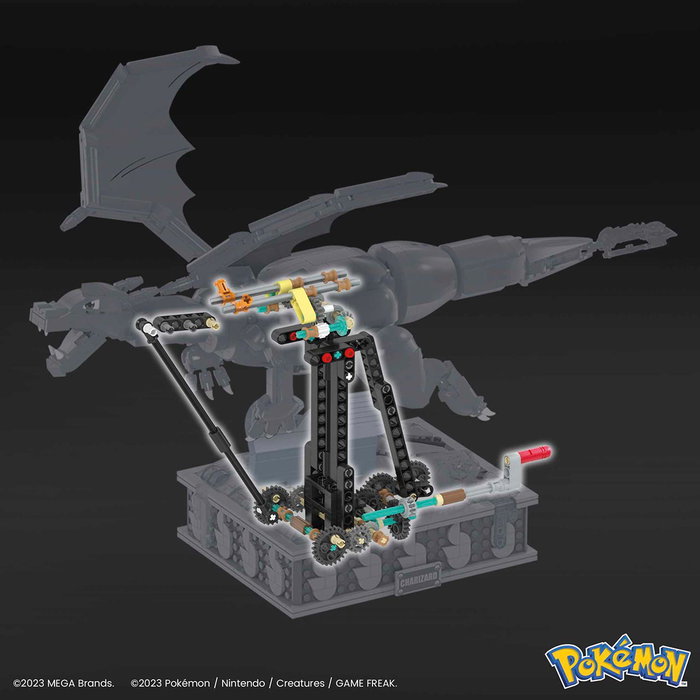 Mega Bloks Pokémon Charizard con Movimiento Mecanizado Hmw05 Mega Bloks Pokémon Charizard con Movimiento Mecanizado Hmw05
