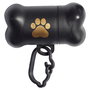 The Concept Factory Dispensador Con 45 Bolsas para Perro Tipo Hueso Con Mosquetón Ligero y Práctico