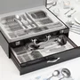 Cubertería de Acero Inoxidable Cook D`Lux InnovaGoods 72 Piezas