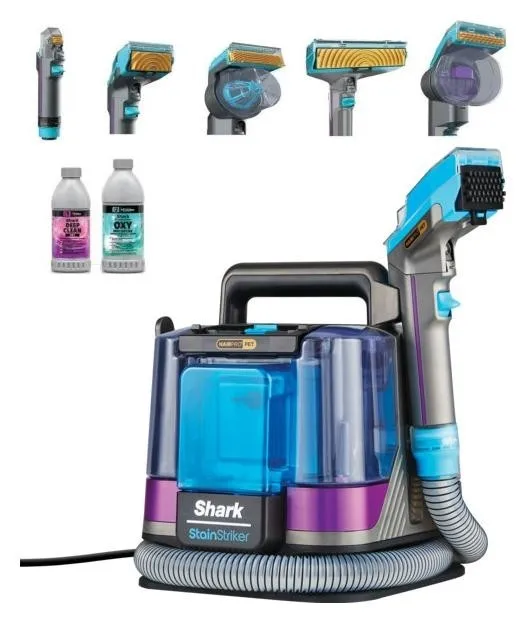 Shark StainStriker HairPro PX250EUT Quitamanchas para mascotas, Plata