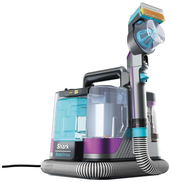 Shark StainStriker HairPro PX250EUT Quitamanchas para mascotas, Plata