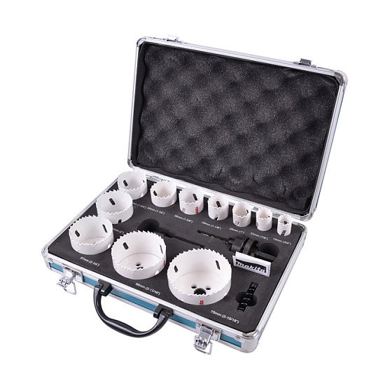 Makita D-47298 BIM Juego de sierras de corona de 14 piezas Makita D-47298 BIM Juego de sierras de corona de 14 piezas