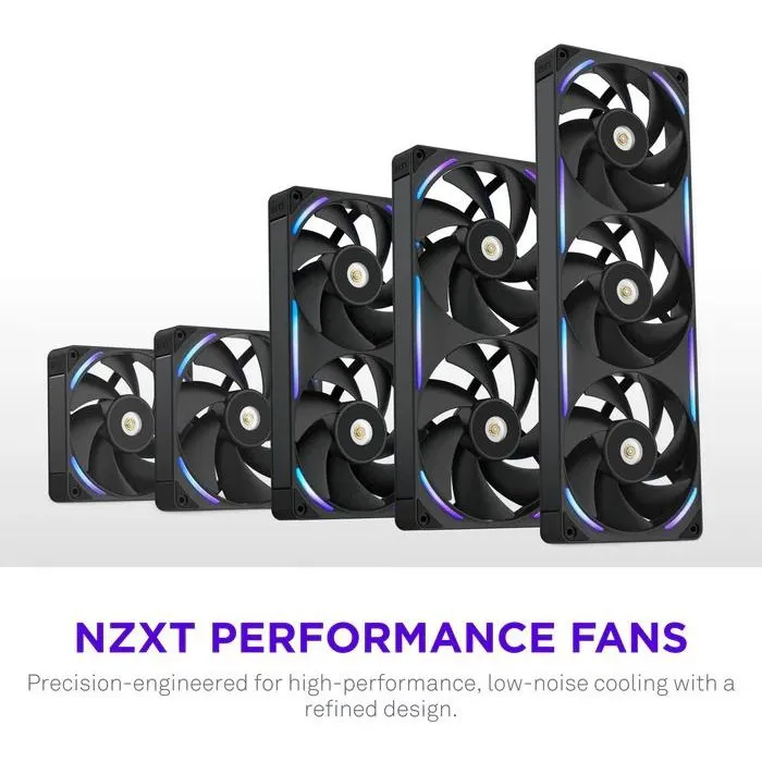 NZXT F240X RGB Ventilador de 240mm Negro