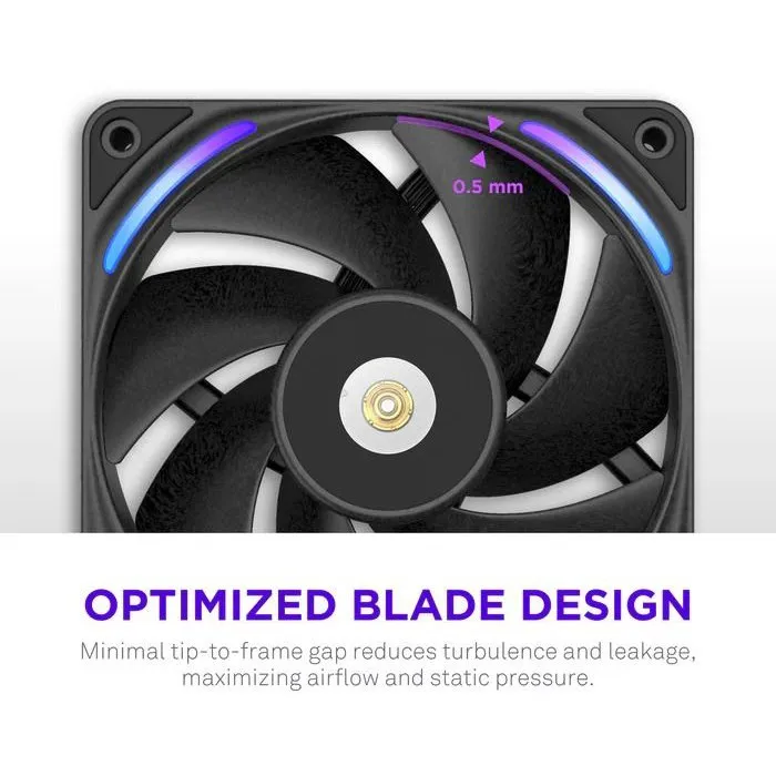 NZXT F240X RGB Ventilador de 240mm Negro
