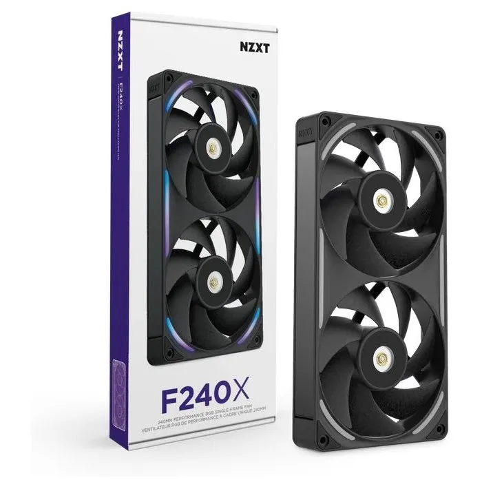 NZXT F240X RGB Ventilador de 240mm Negro