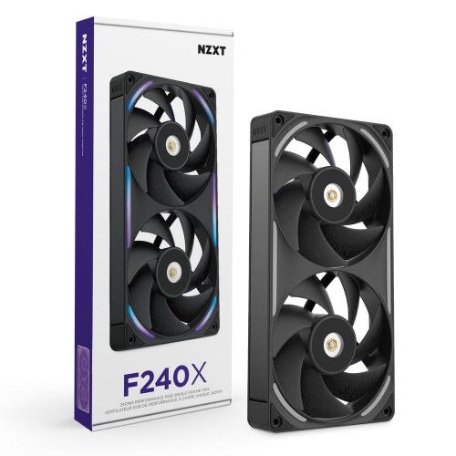 NZXT Ventilador F240X RGB Single-Frame 12cm Negro RF-U24PN-B1