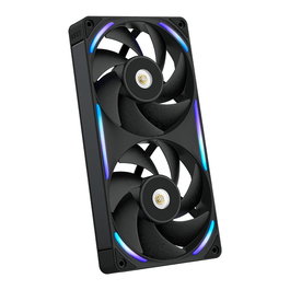 NZXT F-Serie F240X Ventilador de 240mm (12 cm) Doble Ventilador, RGB Negro, PWM, RF-U24PN-B1