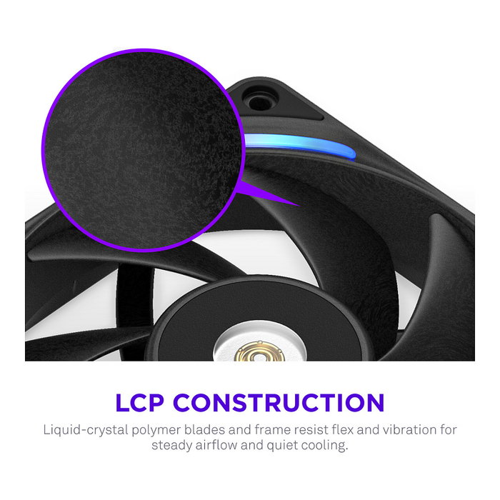 NZXT F240X RF-U24PN-B1 Ventilador RGB de 240mm (12cm) Negro, FDB, 3100 RPM, 104 CFM, 7.53 mmH2O, 41 dB