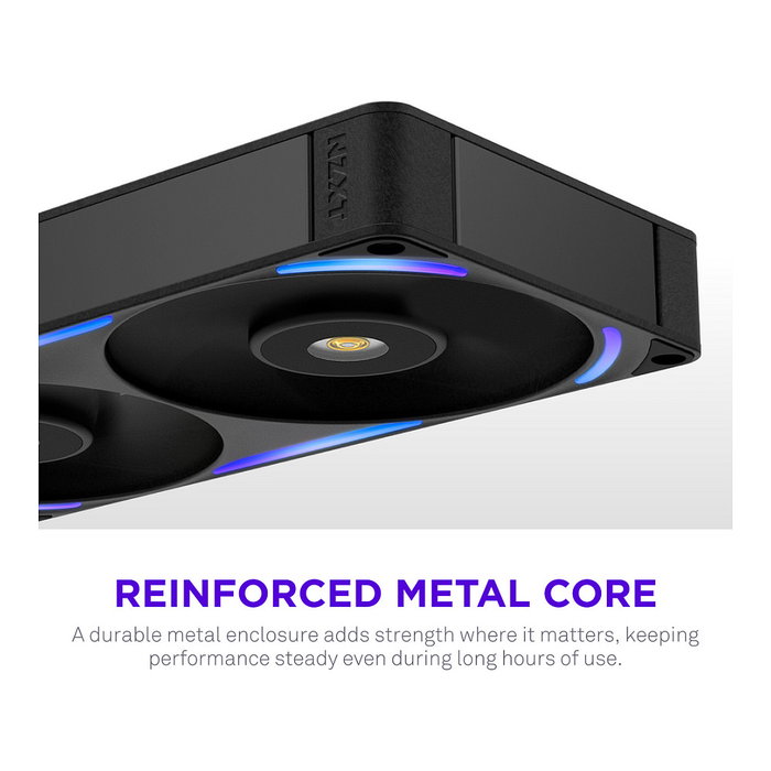 NZXT F240X RF-U24PN-B1 Ventilador RGB de 240mm (12cm) Negro, FDB, 3100 RPM, 104 CFM, 7.53 mmH2O, 41 dB
