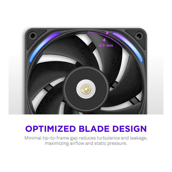 NZXT F240X RF-U24PN-B1 Ventilador RGB de 240mm (12cm) Negro, FDB, 3100 RPM, 104 CFM, 7.53 mmH2O, 41 dB
