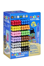 Rotulador Acrilico Carioca Paint Marker Punta Maxi Expositor De 96