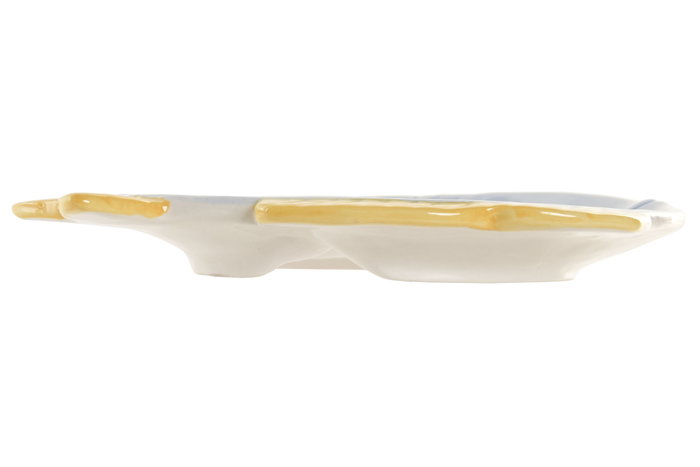 DKD Home Decor Bandeja de Gres con Diseño de Pez, 20x15x2,5 cm, Azul Celeste DKD Home Decor Bandeja de Gres con Diseño de Pez, 20x15x2,5 cm, Azul Celeste