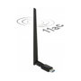DeLOCK 12535 USB Dualband WLAN ac/a/b/g/n Stick 867 + 300 Mbps con antena externa