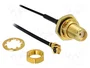 DeLOCK 88747 Cable de antena coaxial SMA hembra a MHF® I 1.13 mm, 0,2 m