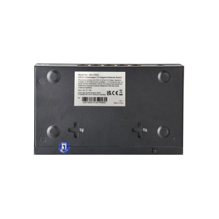 LevelOne GEU-0525 Switch de red de 5 puertos 2,5 GbE
