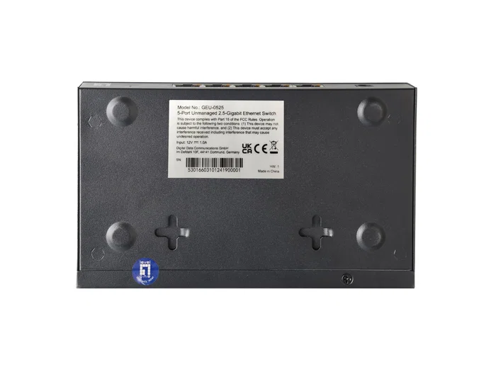 Level One GEU-0525 Switch de red de 5 puertos 2,5 GbE