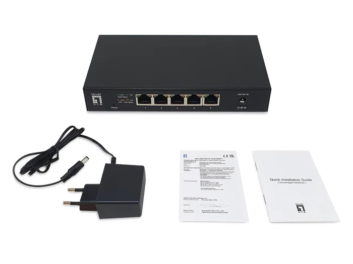LevelOne GEU-0525 Switch de 5 puertos 2.5GbE