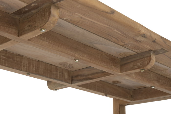 DKD Home Decor Mesa de Centro de Teca 180x70x40