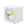 Foco Downlight LED de Superficie 3W 300Lm 6000K Cuadrado Blanco Frío