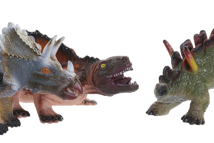 DKD Home Decor Juguete Dinosaurio Multicolor Blando PVC Kids 13 x 17 x 28 cm