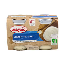 Babybio Yogur Natural 2X130g