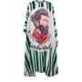 Bifull Capa de Corte Seda Cuello de Silicona Verde Barber Hipster