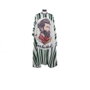 Bifull Capa de Corte Seda Cuello de Silicona Verde Barber Hipster