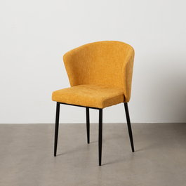 Silla Amarillo Tejido-Metal Contract 52,50 X 55 X 80 cm (Set de 2)