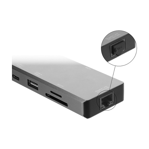 DeLOCK Cubierta antipolvo para RJ45 hembra, 10 unidades, Silicona negra
