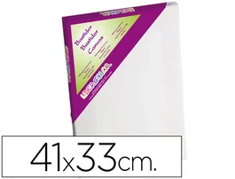 Liderpapel Bastidor Lienzo 100% Algodón 280 g/m² Apto Óleo Acrílico Bordes Madera 41x33 cm