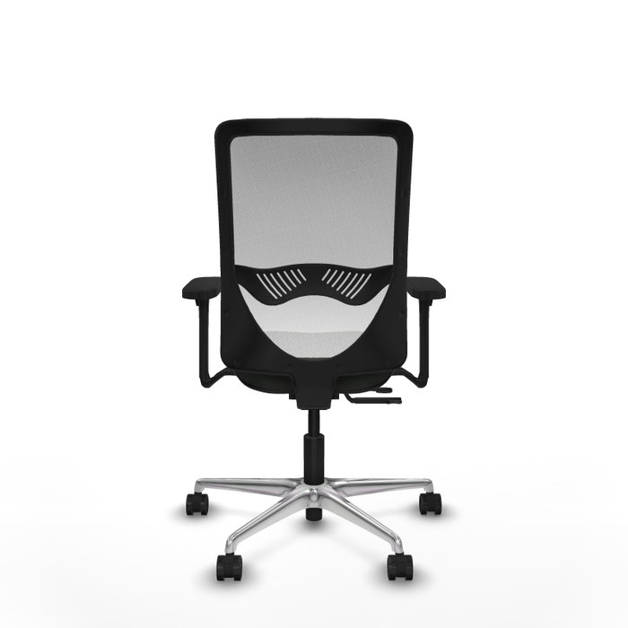 PIQUERAS Y CRESPO Silla de oficina Zulema con mecanismo Sincro/Traslack, Brazos 3D y Malla Blanca