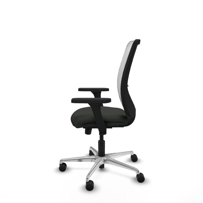 PIQUERAS Y CRESPO Silla de oficina Zulema con mecanismo Sincro/Traslack, Brazos 3D y Malla Blanca