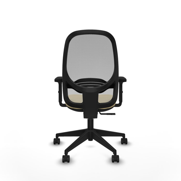 PIQUERAS Y CRESPO Silla de oficina Cilanco con mecanismo Sincro, Crema y Gris