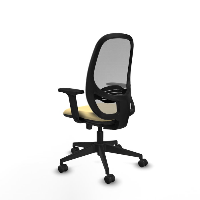PIQUERAS Y CRESPO Silla de oficina Cilanco con mecanismo Sincro, Crema y Gris