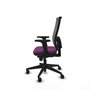 PIQUERAS Y CRESPO Silla de oficina Horna con mecanismo Sincro, Morado y Gris