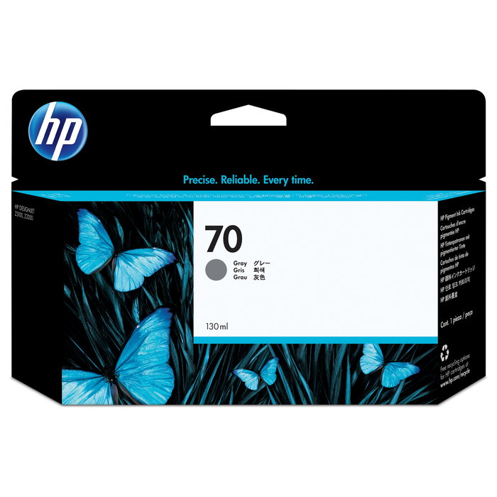HP Cartucho de tinta Nº70 Gris 130 ml (C9450A) para DesignJet Z3100 y Z3200 HP Cartucho de tinta Nº70 Gris 130 ml (C9450A) para DesignJet Z3100 y Z3200