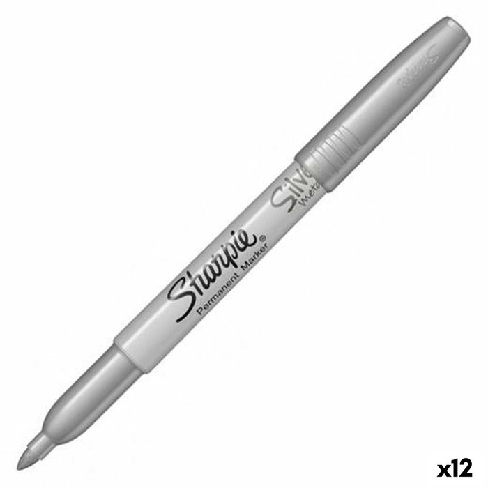 SHARPIE Rotulador Permanente Metallic Fine Plata