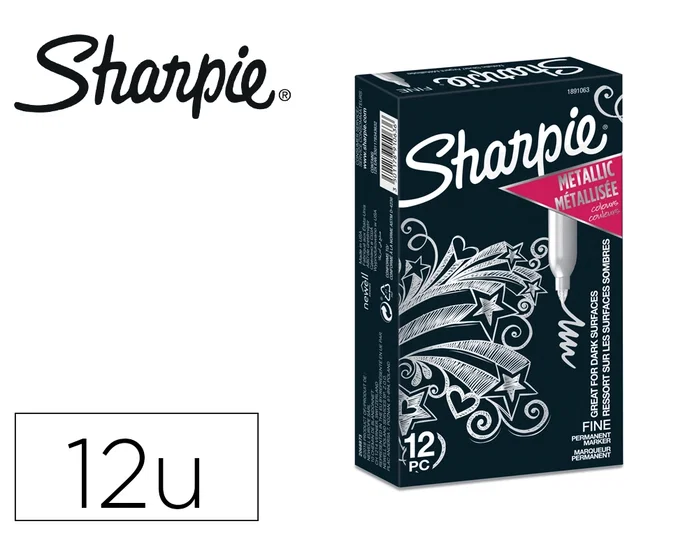 SHARPIE Rotulador Permanente Metallic Fine Plata SHARPIE Rotulador Permanente Metallic Fine Plata