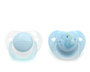 Set 2 Chupetes Ortodónticos Dino Azul + 6 Meses