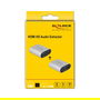 DeLOCK Extractor de Audio HDMI 4K 60Hz con eARC, Convierte HDMI a HDMI con Salida de Audio, Aluminio, 3840x2160, Micro-USB B