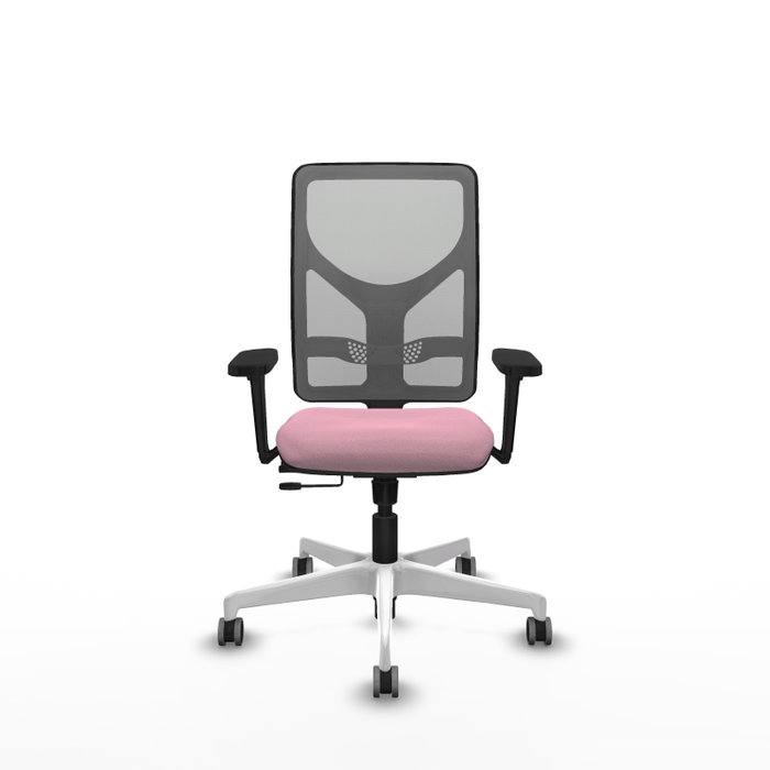 PIQUERAS Y CRESPO Silla de oficina Motilla Rosa y Gris con mecanismo Sincro/Traslack PIQUERAS Y CRESPO Silla de oficina Motilla Rosa y Gris con mecanismo Sincro/Traslack