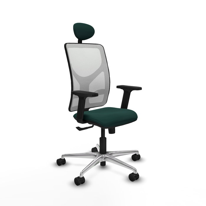 PIQUERAS Y CRESPO Silla de oficina Motilla con mecanismo Sincro, Verde botella y Blanco PIQUERAS Y CRESPO Silla de oficina Motilla con mecanismo Sincro, Verde botella y Blanco
