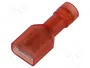 ERKO Conector Hembra Plano Aislado 6,3 mm