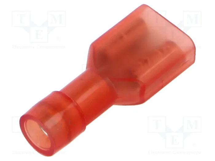 ERKO Conector Hembra Plano Aislado 6,3 mm