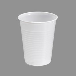 Best Products Vaso de Plástico Blanco 200 cc - Pack de 25 Unidades