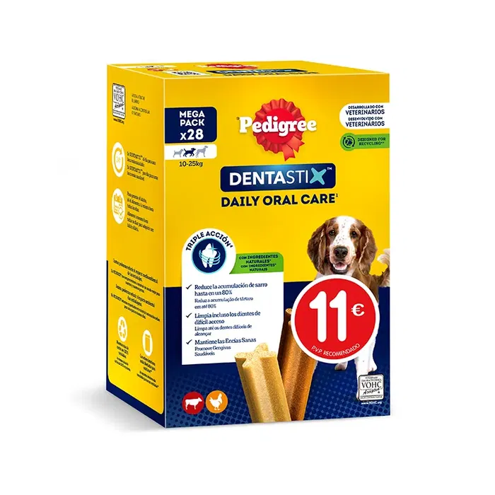 Mars Dentastix Mediano Multipack 28 Unidades - Pvp 11€