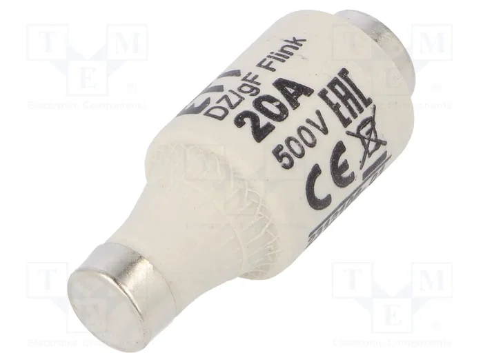 ETI POLAM Fusible de cartucho DII de cerámica 20A 500VAC 440VDC rápido ETI POLAM Fusible de cartucho DII de cerámica 20A 500VAC 440VDC rápido