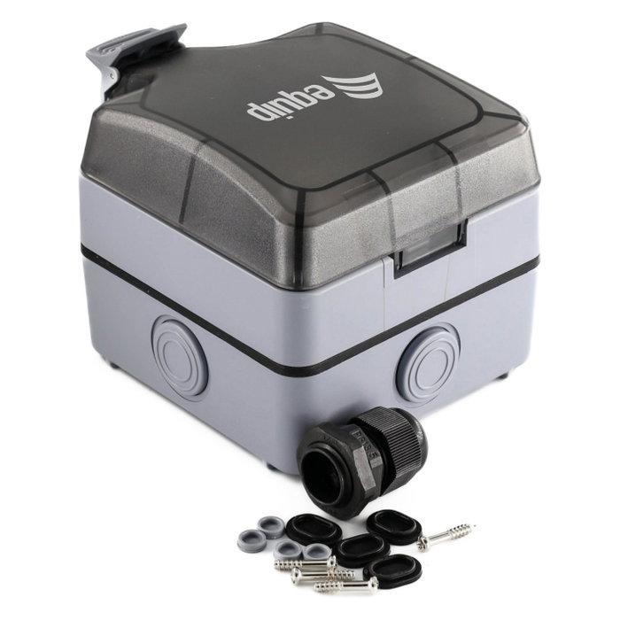 EQUIP Caja de distribución 1-Port Keystone sin blindaje outdoor gris EQUIP Caja de distribución 1-Port Keystone sin blindaje outdoor gris