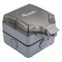 EQUIP Caja de distribución 1-Port Keystone sin blindaje outdoor gris