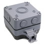 EQUIP Caja de distribución 1-Port Keystone sin blindaje outdoor gris